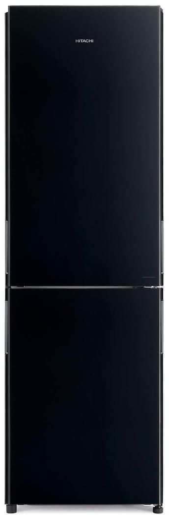 Hitachi Bottom Freezer Refrigerator Glass Black 320L Net Capacity RBG410PUK6GBK