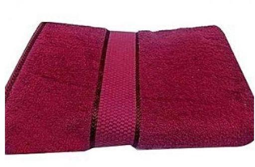 Large Pure Cotton Towel - Maroon