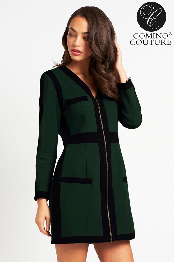 Comino Couture Woven Colour Block Dress