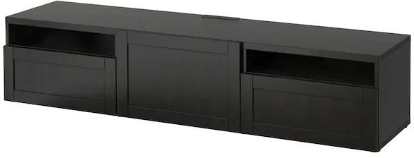 TV bench, black-brown/Hanviken black-brown