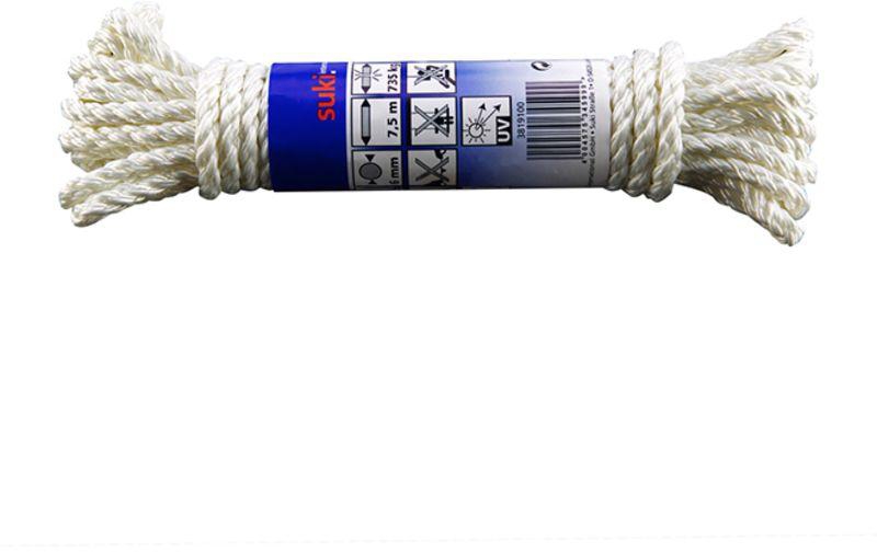 Twisted Polypropylene Rope White 6 millimeter