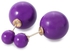 Fashion Faux Pearl Stud Earrings - Purple