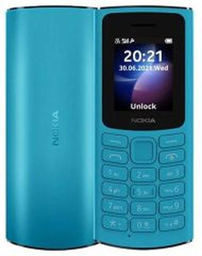 Nokia 105 Cell Phone - Dual SIM - Cyan