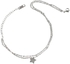 Aiwanto Silver Anklet Star Ankle Chain Anklets