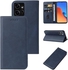 Leather Wallet Card Slot Magic Mobile Case for Xiaomi Redmi Note 12 4G Stand Function Shockproof Flip Case (Navy)