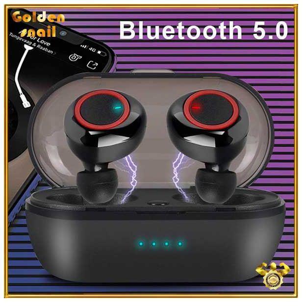 Fingerprint Touch Bluetooth 5.0 Earphones Wireless 9D Stereo Professional Headset