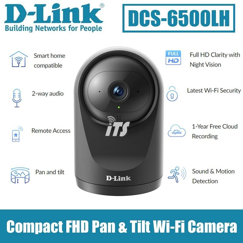 D-Link Compact Full HD Pan &amp; Tilt Wi-Fi Camera (DCS-6500LH)