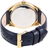 Guess G Twist Women's Gold Dial Leather Band Watch - W0627L10