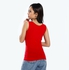 Cottonil Comfortable Sleeveless Scoop Neck Undershirt - Red