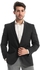 Ted Marchel Wool Custom Fit Notched Suit Jacket - Black