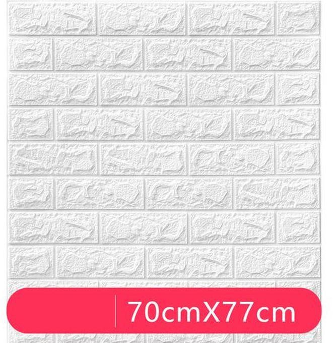 3D Brick Wall Stickers, Foam Self-Adhesive Wallpaper 8 Ml
