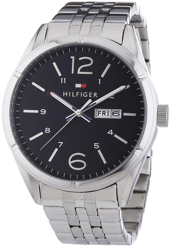 Tommy Hilfiger Silver Stainless Black Dial for men 1791071