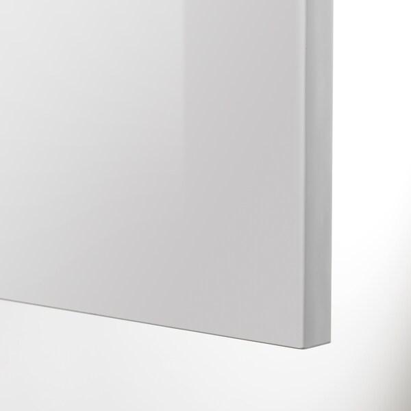 METOD High cab f oven w 2 doors/shelves, white/Ringhult light grey, 60x60x220 cm - IKEA