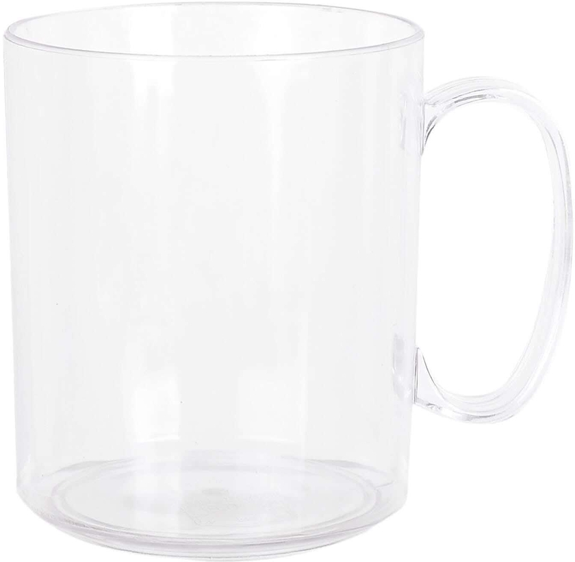 Get Fouad Large Acrylic Mug, 10.5 x8.7 x12 cm - Clear with best offers | Raneen.com