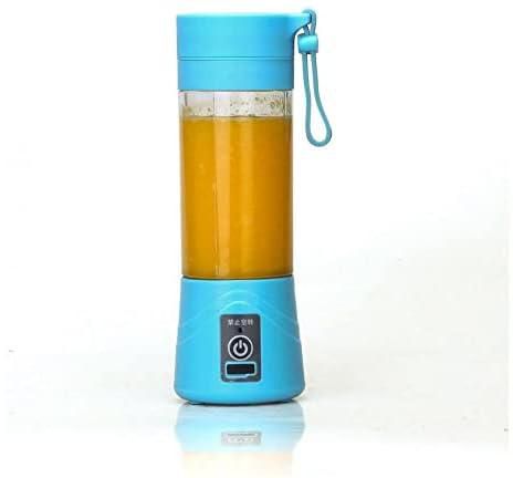 one year warranty_Electric Fruit Juicer Handheld Smoothie Maker Blender Juice Cup Blue3527