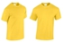 Fashion 100% Heavy Duty Cotton Men Round Neck TShirt- Yellow