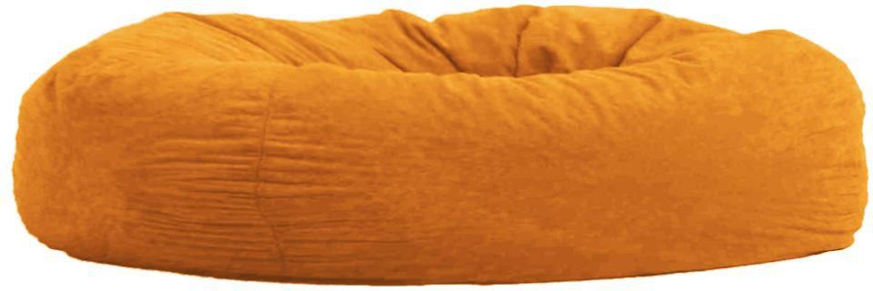 Maniera 1209 Round Lounger Bean Bag Velvet  - Orange