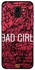 غطاء واقٍ لهاتف سامسونج جالاكسيJ6 مطبوع عليه "Bad Girl"