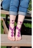 Handmade Barefoot Sandals-Fuchsia