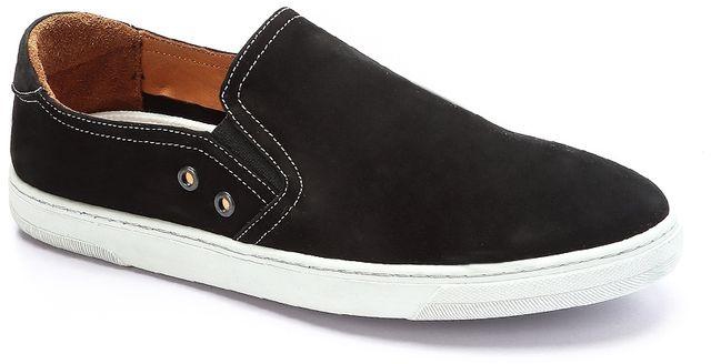 Levent Genuine Leather Suede Men Shoes - Black