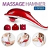 Dolphin Single Head Body Massager Infrared Hammer 1 Head Red