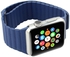 Magnetic Leather Strap with screen protector for Apple Watch 38mm Blue