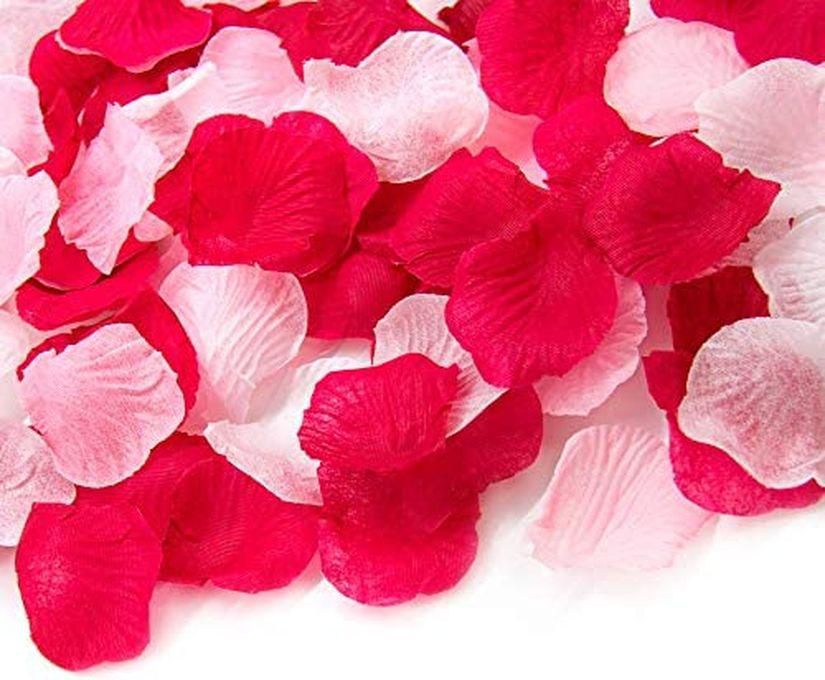 Mixed White & Rose Petals Flowers Wedding & Events -100pcs