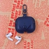 Unique Design Bluetooth Earphone Leather Case For Airpods Pro & Pro2 - Dark Blue