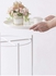 Set of 2-Pieces Round Table Nightstand Sofa Table Furniture White 60x60x46cm