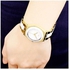 Swatch Swatch Women's YLG122G Yellow Pearl Stainless Steel Watch – Gold/White