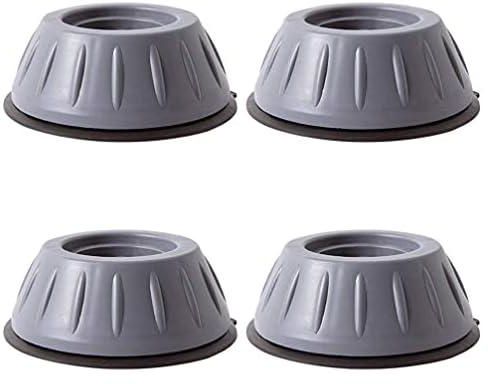 HOLYZON 4Pcs - Washer Dryer Anti Vibration Pads with Suction Cup Feet, Fridge Washing Machine Leveling Feet Anti Walk Pads Shock Absorber Furniture Lifting Base (2)