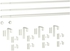 RÄCKA / HUGAD Triple curtain rod combination - white 210-385 cm