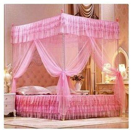 Mosquito Net With Metallic Stand 4 By 6 - Pink