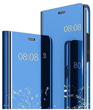 Clear View Standing mirror With Out Sensor Not Smart For Huawei Y7 prime 2019 - Blue