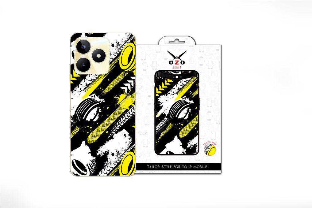 OZO Skins 2 Mobile Phone Cases Skins Wheels Racing Track (SE117WRT) For Realme C53 1 Piece
