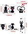 Removable Switch Sticker, 5 Pcs Cute Cartoon Black Cats Wall Sticker, Light Switch Decor Decals, Family DIY Decor Art Car Stickers Home Decor Wall Art for Kids Living Room Office Decoration
