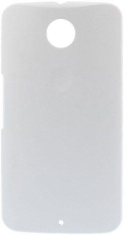 Motorola Nexus 6 Matte Quicksand Plastic Hard Case - White