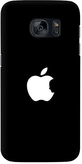 Stylizedd Samsung Galaxy S7 Premium Slim Snap case cover Matte Finish - Steve's Apple - Black