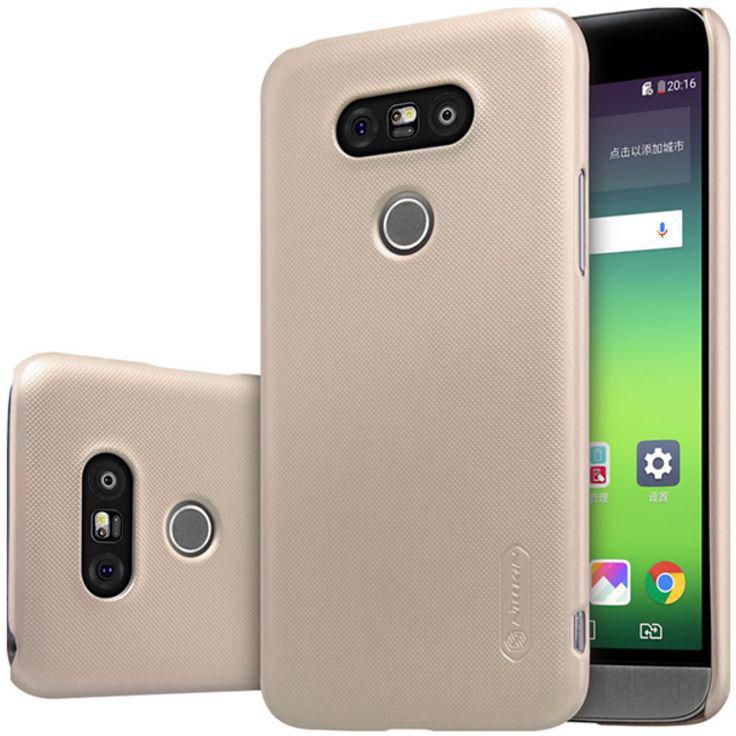 Polycarbonate Super Frosted Shield Case Cover With Screen Protector For LG G5 Gold