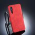 DG.MING Retro Oil Side Horizontal Flip Case For Huawei P20 Pro, With Holder & Card Slots & Wallet (Red)