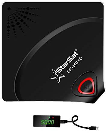 StarSat SR-440HD Black Full HD1080, 2xUSB, HDMI, 6000 Channels, EPG, MPEG4, Blind Scan, PVR, DVBS2, WiFi Supported (WiFi device not include)