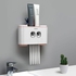 Ecoco Wall Mount Automatic Toothpaste Dispenser & Toothbrush & Cups Holder - Dust-proof 1Pc