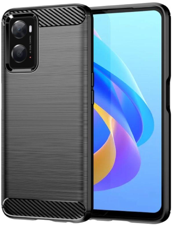 Case For Realme 9i 4G , - Rugged Shockproof Brushed Protective Cover - Premium Quality Anti-Slip Case - Black