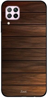 Skin Case Cover -for Huawei Nova 7i Wooden Dark Brown Shiney Wooden Dark Brown Shiney