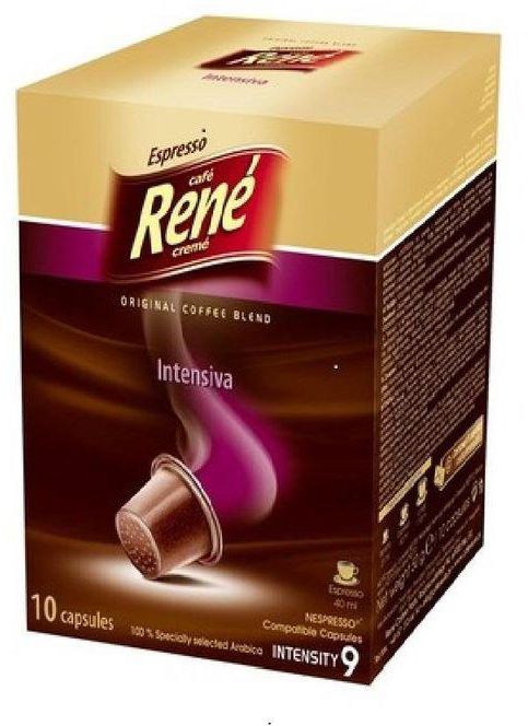 Café René Intensiva Coffee Capsules - Intensity 9 - 10 Caps
