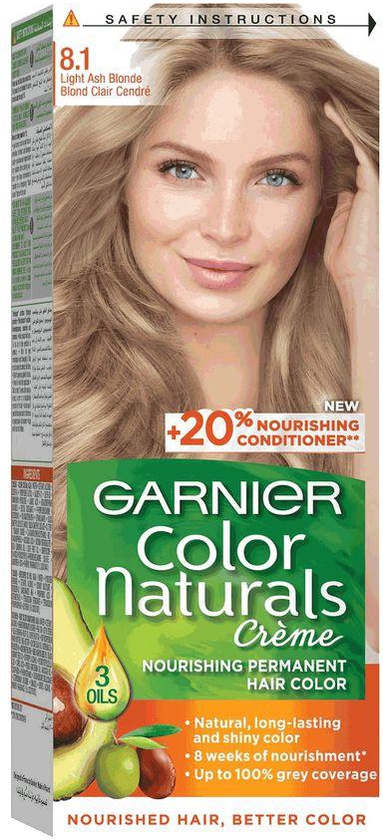 Garnier Color Naturals Hair Color Creme Light Ash Blonde 8.1