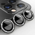 لينس عدسات بشكل الالماظ لحماية الكاميرا واعطائها تصميم جذاب وعصري لايفون 14 برو و 14 برو ماكس - اسود IPhone 14 Pro Max / 14 Pro