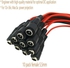 DC Braided Power Cable, 8 Pairs Male And Female Braided Cables For CCTV Surveillance Camera With 2.1mm X 5.5mm Connectors (8 Pairs, Male And Female)