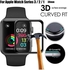 Apple Watch 42mm Screen Protector, 3D Curved Edge Full Coverage Tempered Glass Screen Protector for Apple Watch Series 1/2/3