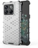 جراب لهاتف OnePlus Ace Pro 5G , - جراب واقٍ مصقول شديد التحمل - حواف سوداء خلفية شفافة خلية النحل